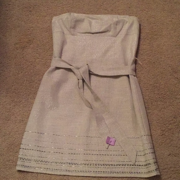 LOFT Silver thread dress - Picture 2 of 6